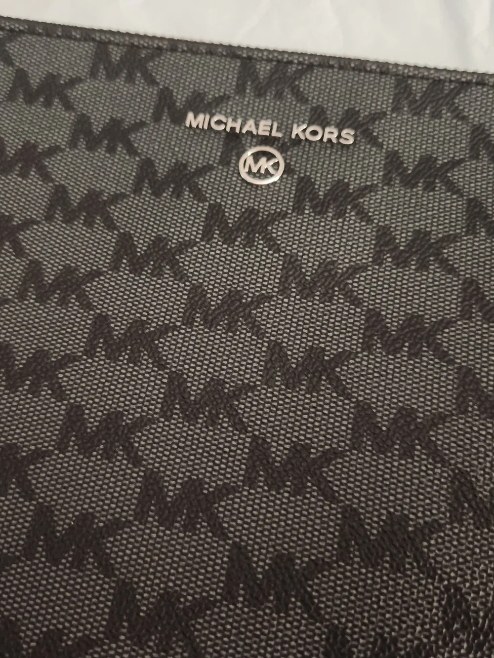 Michael Kors Men’s Black Signature Wristlet Pouch